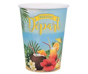 Santex mariage Lot de 10 Gobelets Retraite Multicolore 25cl