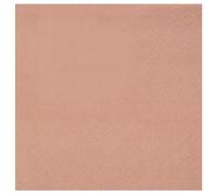 Santex mariage Lot de 25 Petites Serviettes Cocktail 20x21cm, Rose Gold
