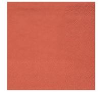 Santex mariage Lot de 25 Petites Serviettes Cocktail 20x21cm, Terracotta