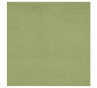 Santex mariage Lot de 25 Petites Serviettes Cocktail 20x21cm, Vert Sauge