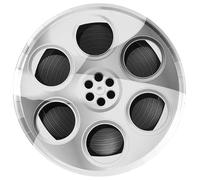 Santex mariage Paquet de 10 Assiettes THE CINEMA bobine 22,5cm