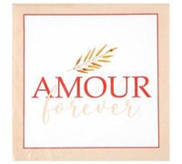 Santex mariage Sachet de 20 Serviettes Amour Forever