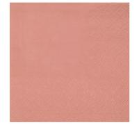 Santex mariage Sachet de 25 Serviettes en Papier éco 33 x 33 cm, Rose Gold