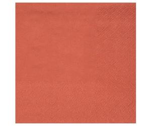 Santex mariage Sachet de 25 Serviettes en Papier éco 33 x 33 cm, Terracotta