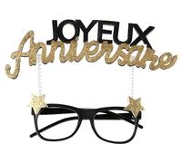 Santex Monture Paire DE Lunettes Anniversaire Or PAILLETÉ