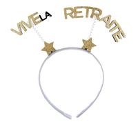 Santex Serre-TÊTE VIVE LA Retraite 20X19CM Or PAILLETÉ