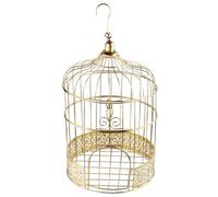 tirelire cage métallisé 20x31cm or - chalayer 000620200000003 Jaune G