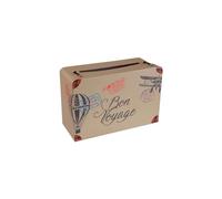 Santex Urne tirelire décorative Bon Voyage 24 x 16 x 10 cm Multicolore