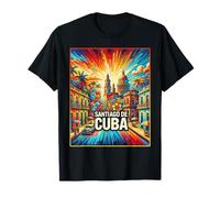 Santiago De Cuba Chemise Voyage en famille Vintage Rétro City Travel T-Shirt