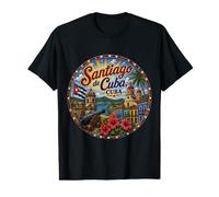 Santiago de Cuba Île des Caraïbes T-Shirt Graphique avec Valeur