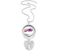Santiago du Chili City Collier avec pendentif en forme d'ailes d'ange