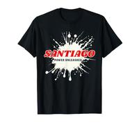 Santiago Power Unleashed Red Name Design T-Shirt