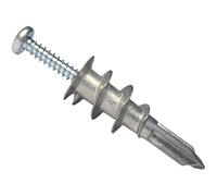 Santie #8 Kit d'ancrage auto-perceuses pour cloison sèche en zinc avec vis - Lot de 10 (10 ancrages Drywakk + 10 vis P)