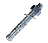 SANTIE Lot de 10 ancrages à béton à tête hexagonale galvanisée de 1,9 x 14,9 cm