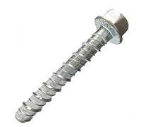 SANTIE Lot de 10 chevilles d'ancrage à vis robustes plaquées zinc HD 1,27 x 15,2 cm