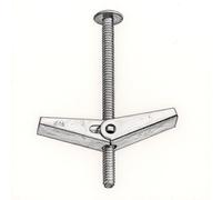 SANTIE Lot de 2 boulons à bascule à tête ronde (0,3 x 5,1 cm)