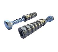 SANTIE Lot de 20 boucliers d'ancrage courts en alliage de zinc de 0,6 cm x 3,8 cm avec boulons de basculement Lg 1-1/2 po