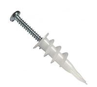 Santie Lot de 4 chevilles autoperceuses pour cloison sèche #6 avec vis