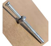 SANTIE Lot de 50 ancrages pour béton à enfoncer avec marteau 6,35 mm x 3,8 cm