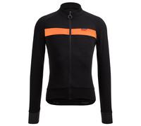 SANTINI Adapt Wool Langarmtrikot, für Herren|SANTINI Adapt Wool Long Sleeve noir