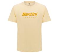 Santini - Coloured Branded T-Shirt - T-shirt - L - cream