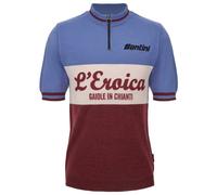 Santini - Eroica 28° Gaiole Wool Jersey - Maillot de cyclisme - L - azzurro