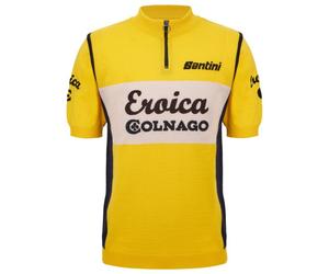 Santini - Eroica Colnago Wool Jersey - Maillot de cyclisme - 3XL - giallo