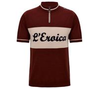 Santini Eroica Official Wool Short Sleeve Jersey Rouge XL Homme