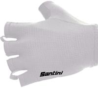 SANTINI Gants de vélo sans doigts - 3D - Blanc XL