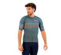 Maillot Santini Idea manches courtes gris foncé rose - S