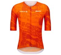Santini La Vuelta 90 Years Short Sleeve Jersey Orange 2XL Homme,Femme Brown