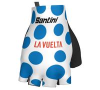 Santini - La Vuelta Polka Dot Jersey Gloves - Gants - XL - bluette