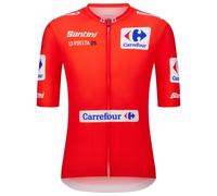 Santini La Vuelta Leader Short Sleeve Jersey Orange 2XL Homme Red