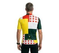 Santini Maillot à Manches Courtes Combo Tour De France Official General Leader