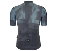 Maillot Santini Forza Indoor Training Full Zip Polartec manche courte bleu - Coupe Slim - M