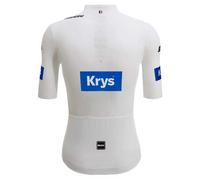 Santini Maillot à Manches Courtes Tour De France Official White 2025