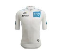 Santini Meilleur Jeune Tour De France Maillot Manches Courtes Homme, Blanc