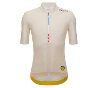 Santini Mj Mont Ventoux Short Sleeve Jersey Beige L Homme Print