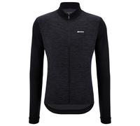 Santini - Pure Block Colour Thermal Cycling Jersey - Maillot de cyclisme - XL - black