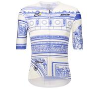 TOUR DE FRANCE Maillot manches courtes Arc de Triomphe 2025 blanc/bleu XL