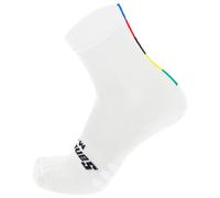 Chaussettes Santini UCI World Champion blanc - XS-S