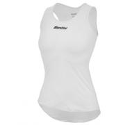 Santini Lieve Sleeveless Base Layer Blanc M Femme