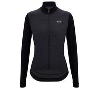 Santini - Women's Pure Block Colour Thermal Cycling Jersey - Maillot de cyclisme - S - nero