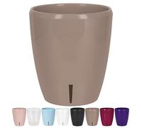 Santino ORCHIDEA Pot à Orchidée à Arrosage Automatique avec Système de Dèche et Indicateur de Niveau d'eau (Diamètre 12 cm, 1,3 L, Sable)