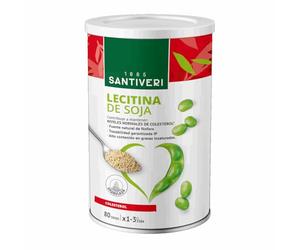 SANTIVERI LECITINA DE SOJA bote 400gr. - produit spécialisé pour un usage quotidien, poids 400 g, s’intègre facilement dans une routine de tous les jours et associe fonctionnalité pratique et sensatio