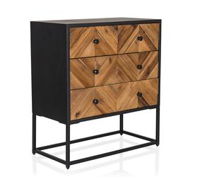 SANTJAGO BLACK SUN L - Buffet Couleur Bois Foncé