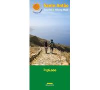 Santo Antão (Antao) 1:55300: Cabo Verde Tourist Map, Landkarte, Wanderkarte