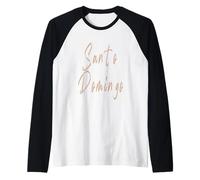 Santo Domingo République Dominicaine Design Vintage élégant Manche Raglan