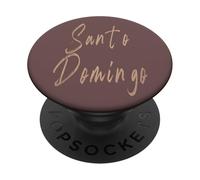 Santo Domingo République Dominicaine Design Vintage élégant PopSockets PopGrip Adhésif