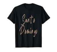 Santo Domingo République Dominicaine Design Vintage élégant T-Shirt